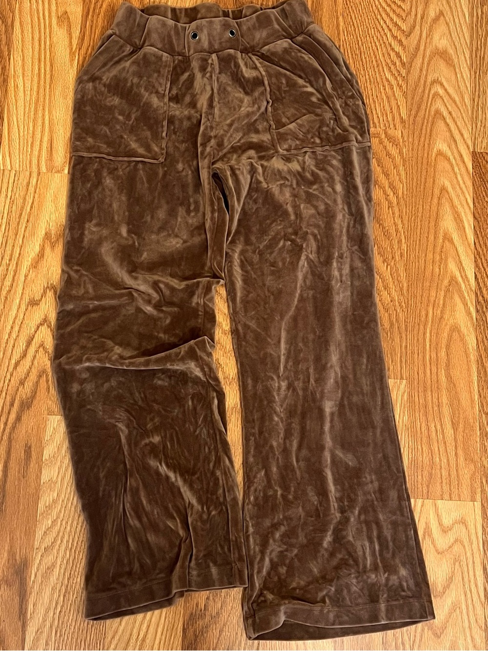 Velvet Brown Wide Leg Pants